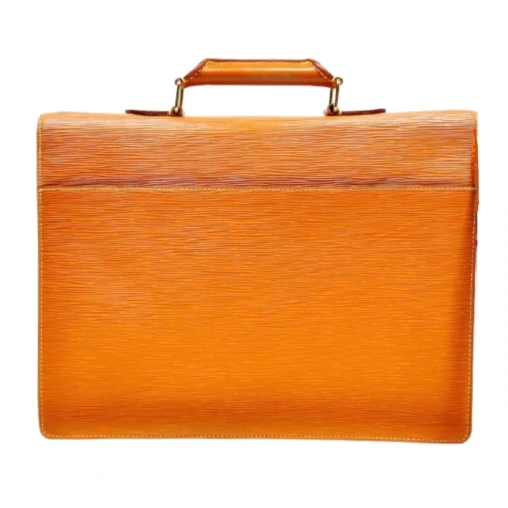 LOUIS VUITTON Ambassador Cipango Gold Epi Leather Business Briefcase Laptop Bag